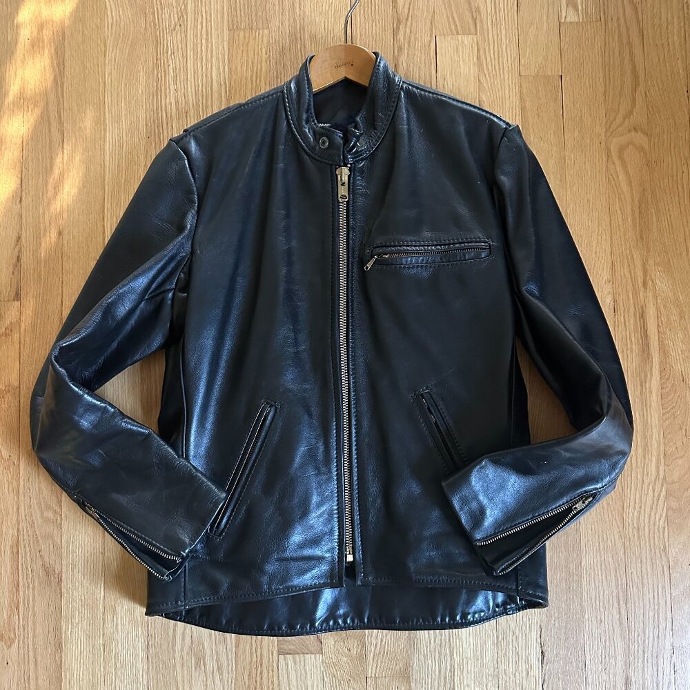 Men's Vintage Vanson Leather Motorcycle Jacket